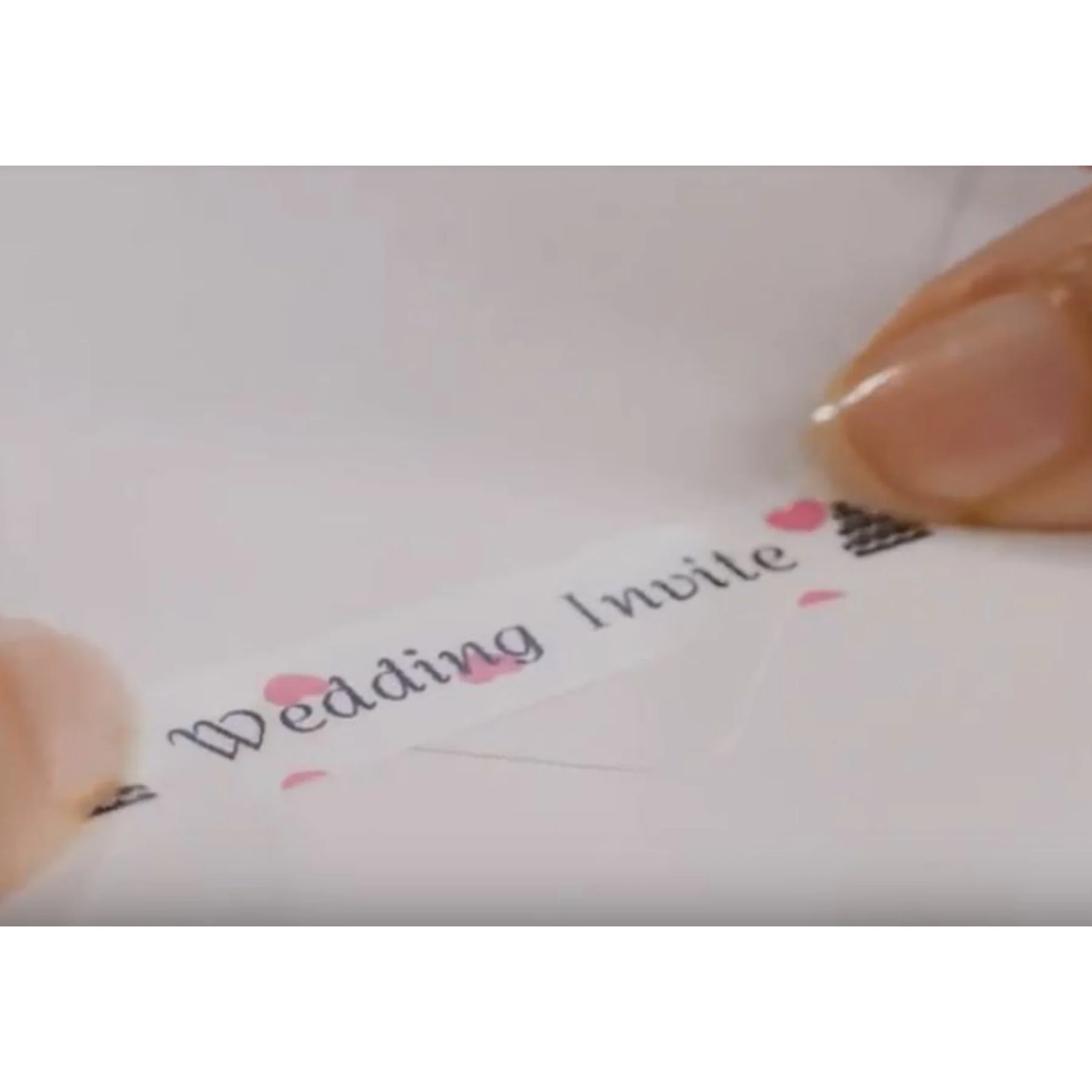 Cinta laminada negro sobre corazones 12mm x 4mt