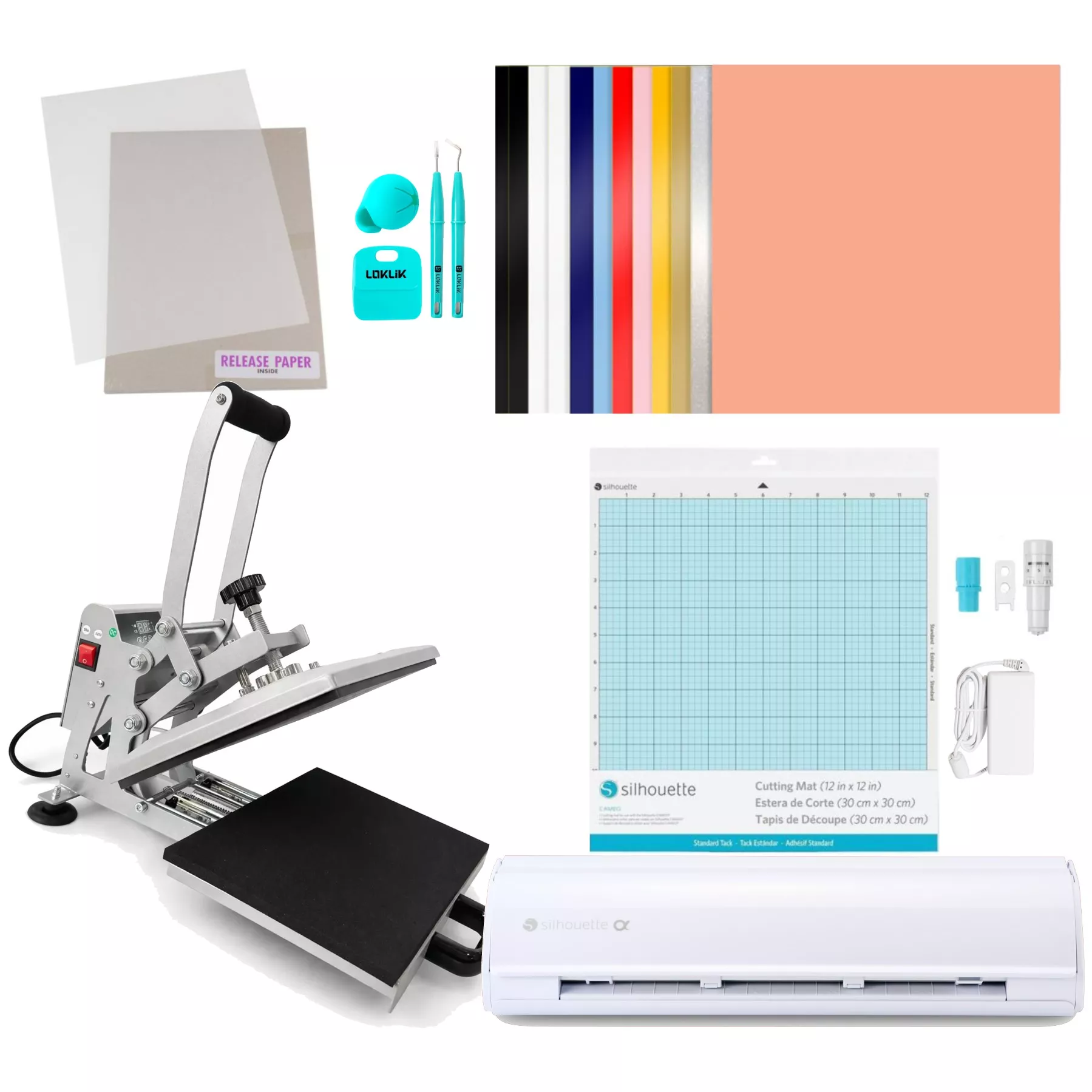 Combo Plotter Cameo 5 Alpha + Estampadora TPX 23x30cm