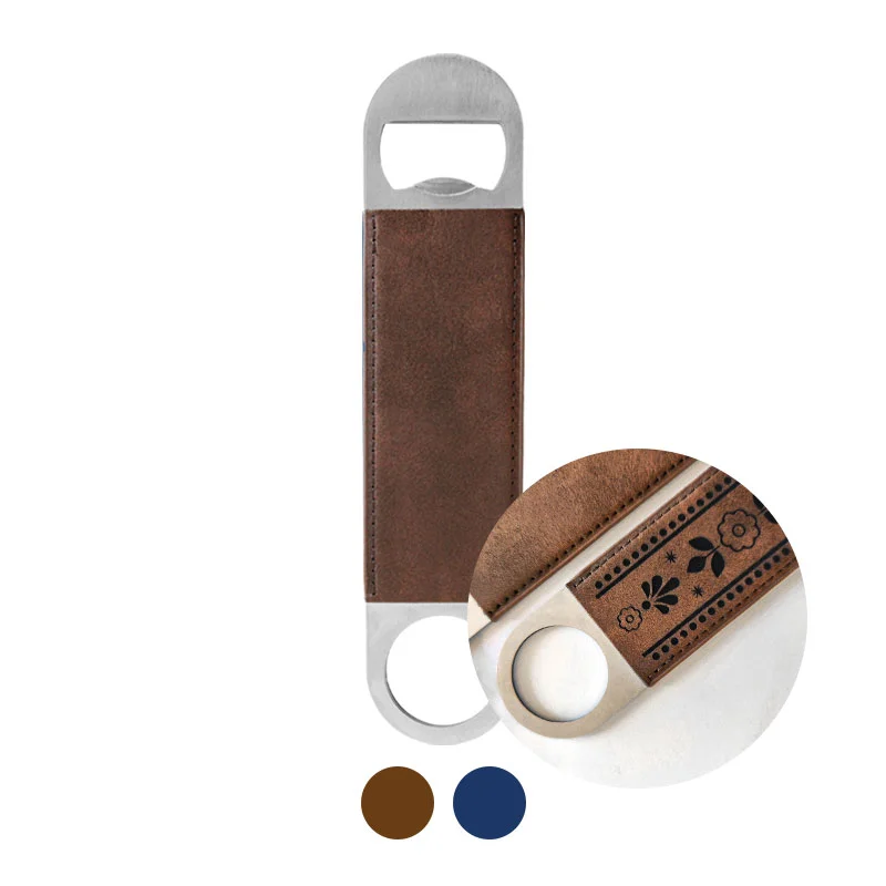 Destapador de botellas con ecocuero para grabado láser