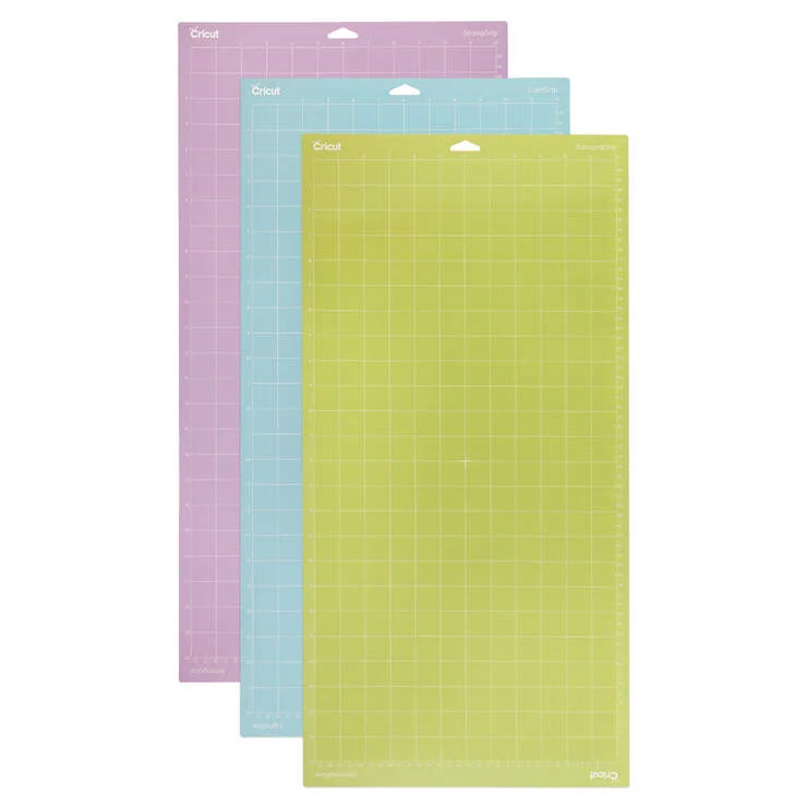 Kit tapetes de corte Cricut 30,5 x 61 cm, 3 unidades surtidas