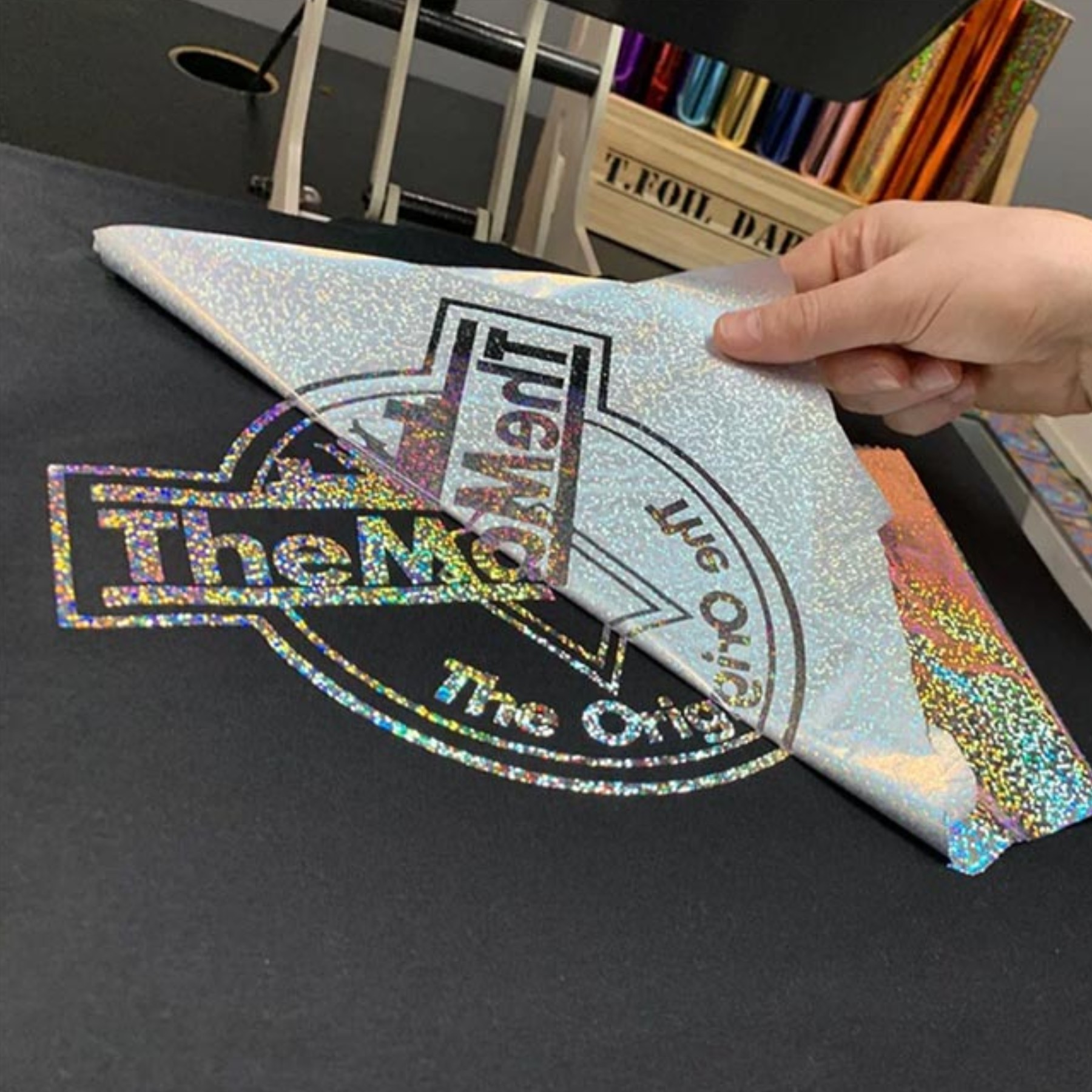 Lámina adhesiva textil para folia 30 cm de ancho