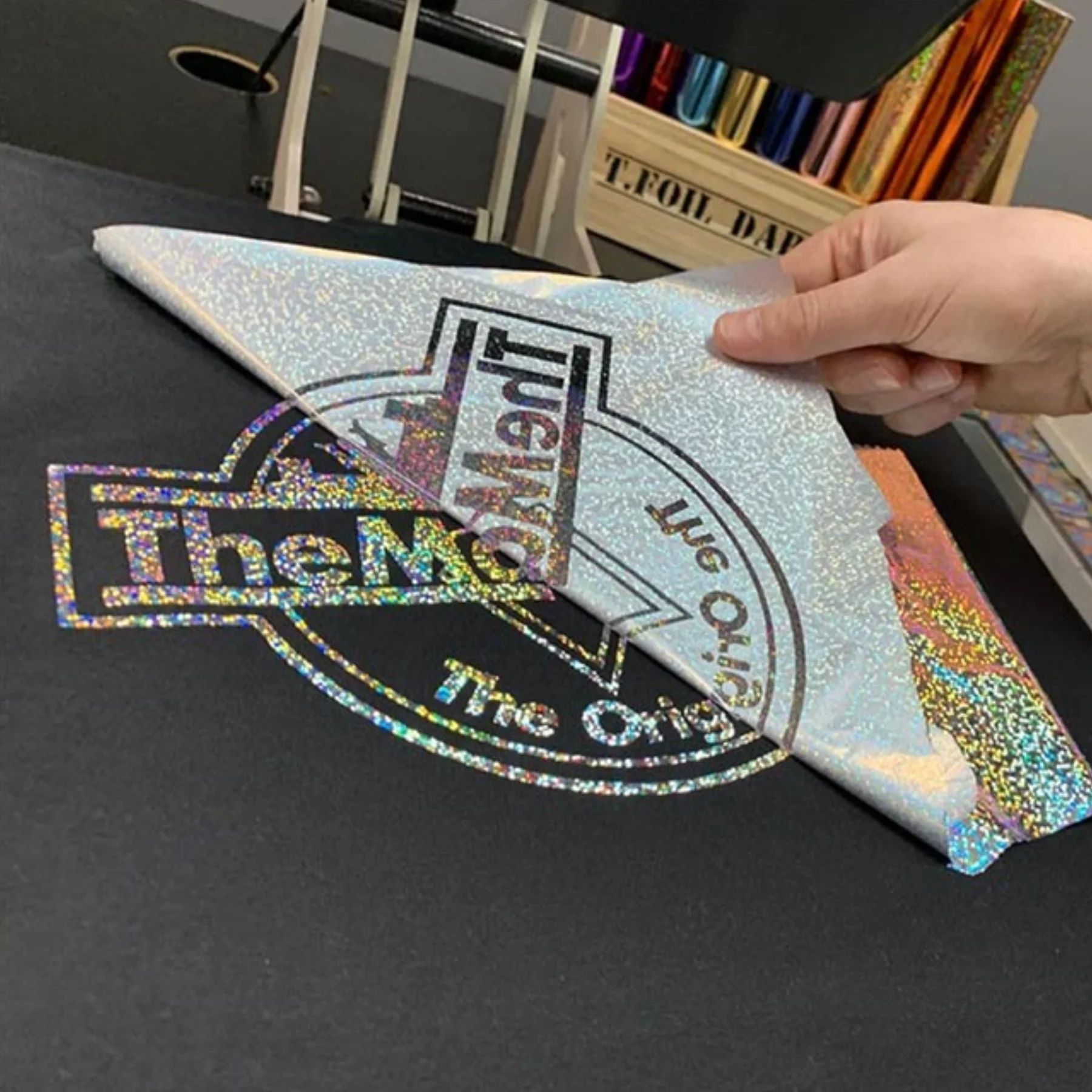 Lámina adhesiva textil para folia 30 cm de ancho