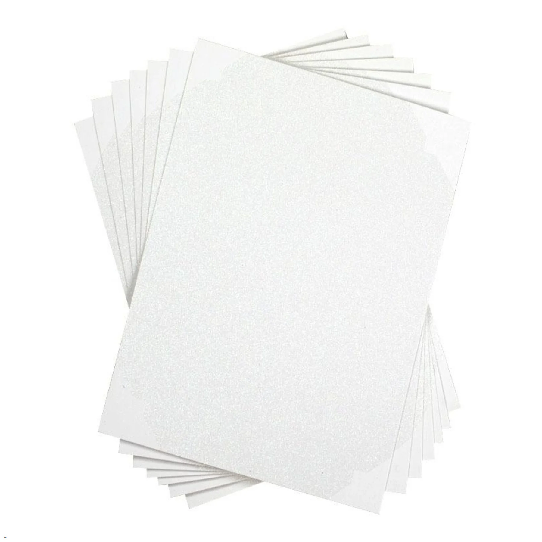 Láminas glitter adhesivas imprimibles blancas
