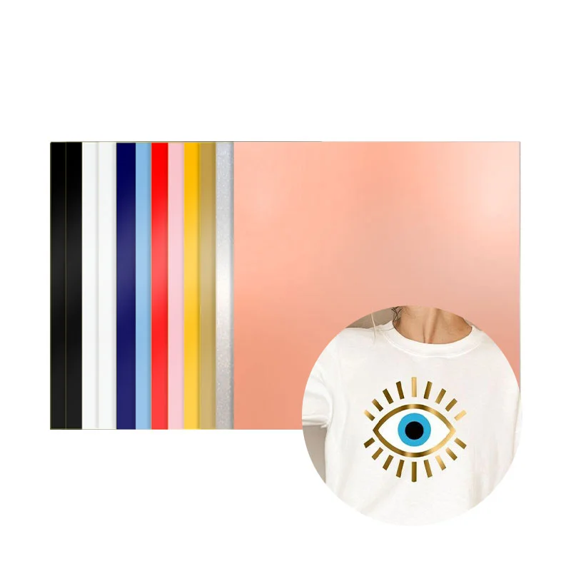 Pack vinilos termotransferibles surtidos 30x30 cm, 12 hojas
