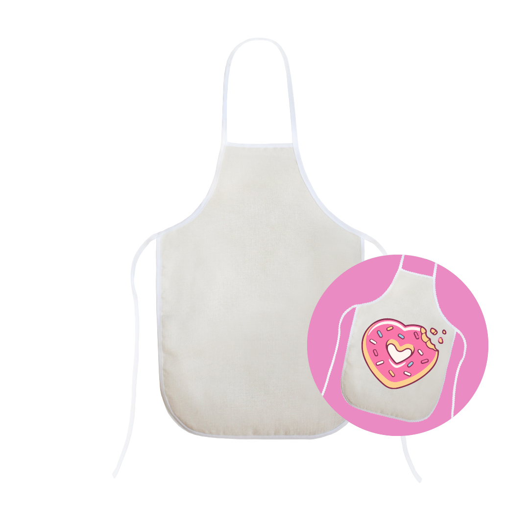 Pechera sublimable símil lino para adulto