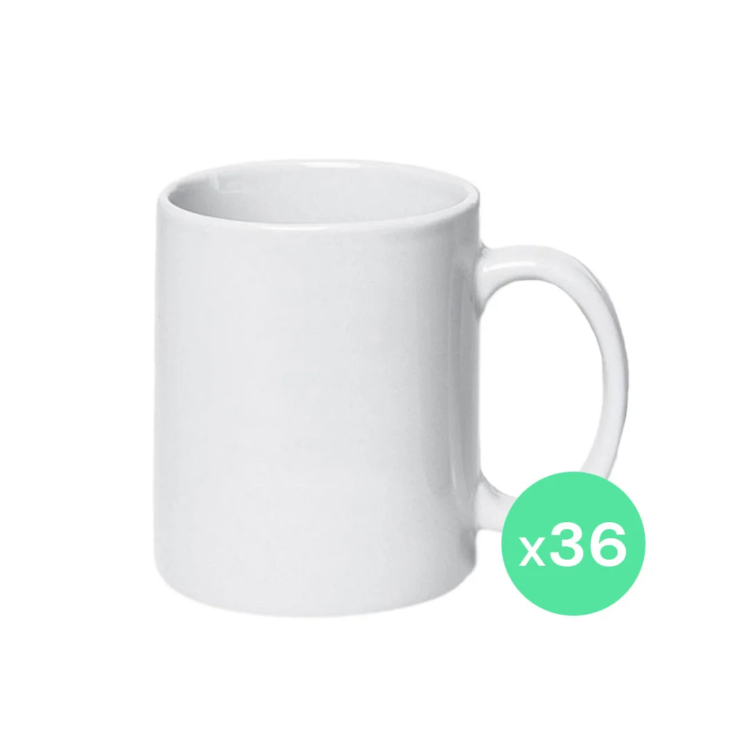 Tazones sublimables 11 oz AAA - 36 unidades