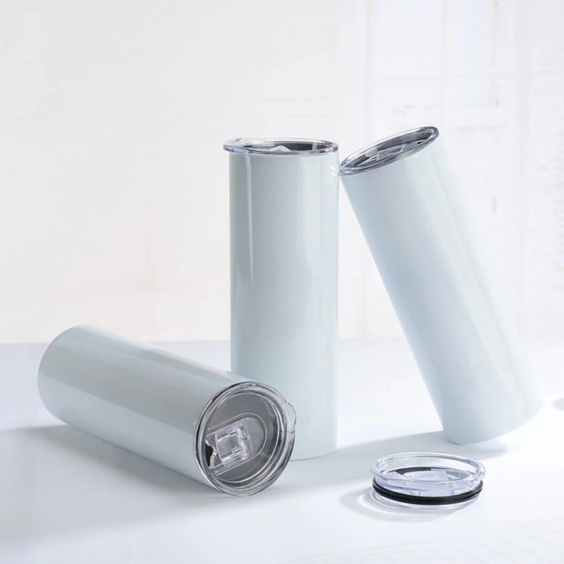 Vaso térmico sublimable con bombilla metálica 20oz