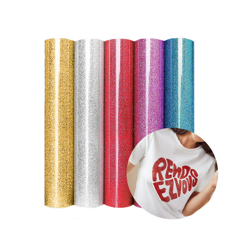 Vinilo termotransferible glitter 30 x 50 cm 
